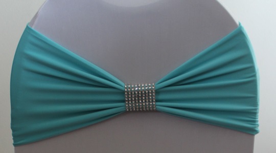 New tiffany blue wider chair band