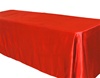 red satin tablecloth
